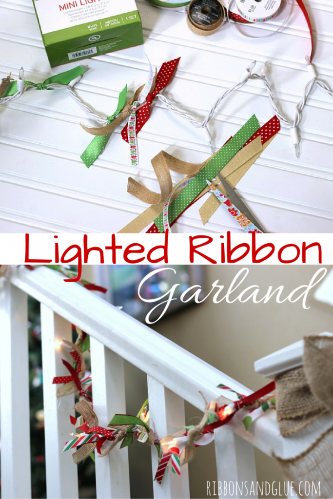 Lighted Ribbon Garland