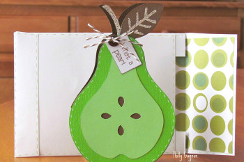 Pear Card made with Cricut Preserves