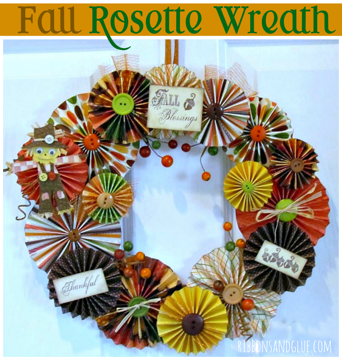 Fall Rosette Wreath