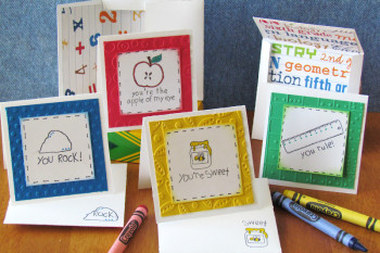 Stamped Teacher Cards for the classroom