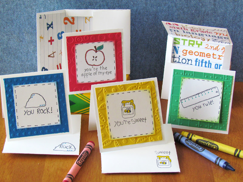 Stamped Teacher Cards for the classroom