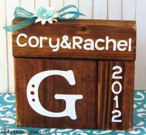 Personalized Wood Wedding Blocks