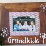 Picture Frame with Vinyl Lettering made with Silhouette