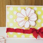 Stitched Flower Card