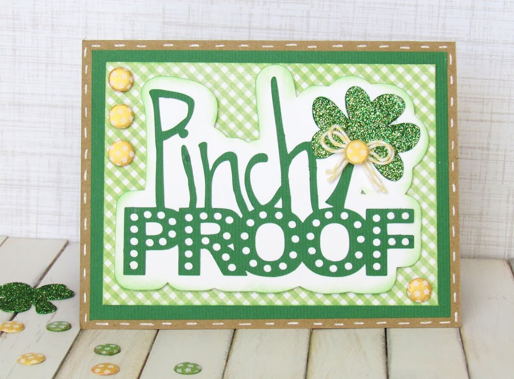 Pinch Prook St Patrick's Day Card made with Silhouette Cameo