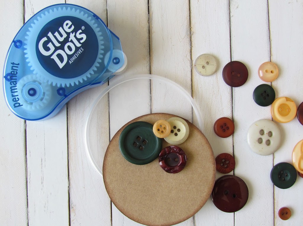 Buttons and Glue Dots
