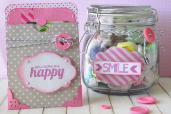Happy Gift Card and Smile Candy Jar Set