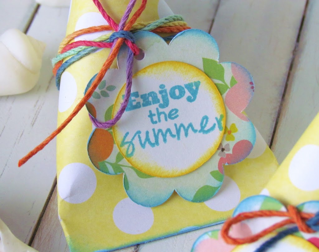 Sour Cream Containers with a simple stamped sentiment