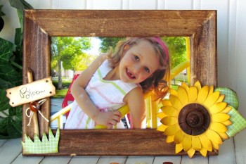 Summer Sunflower Picture Frame