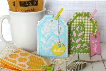 Tea Bag Treats made with @silhouettepins and @pebblesinc Basics Line