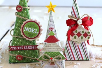 3D Christmas Tree made with Home for the Holidays kit and @silhouetteamerica carrot box cut file