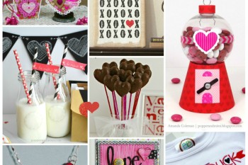 Roundup of 30 Creative Valentine's Ideas. Free printables, cards, home decor, tablescapes and gift ideas to make your Valentine's Day easy this year.