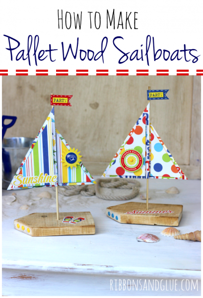 Pallet Wood Sailboats