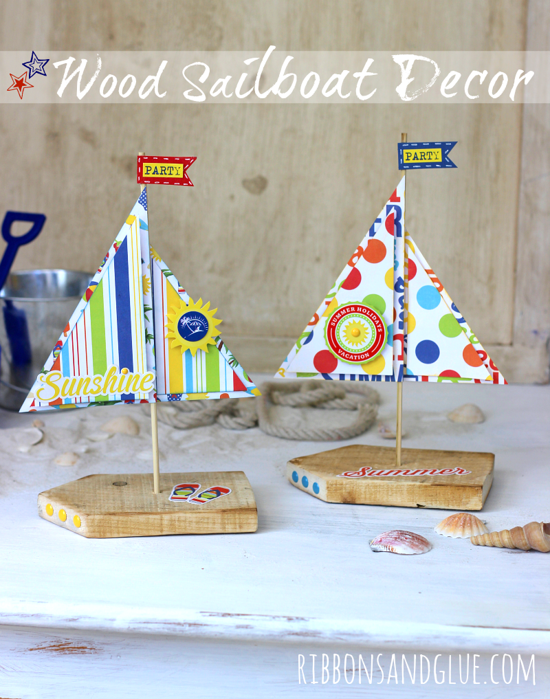 Wood Sailboat Decor
