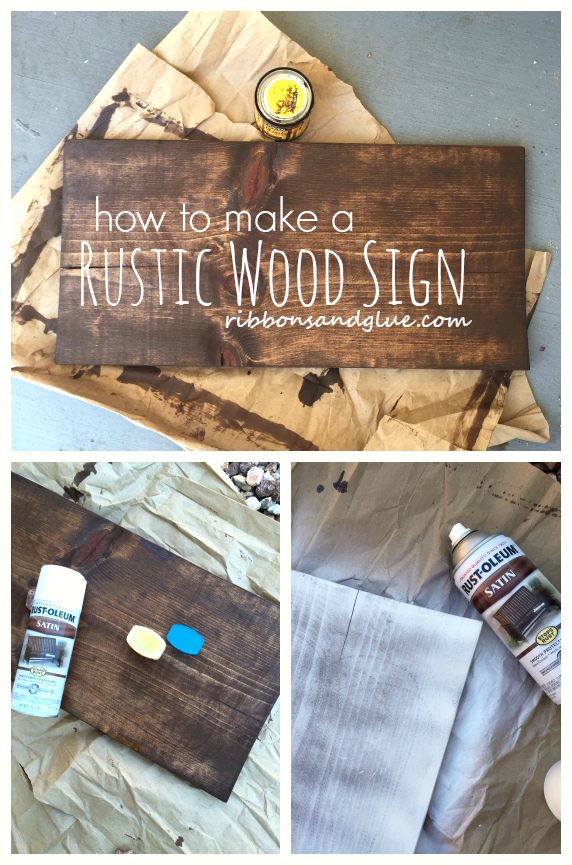 How To Make A Plain Wood Board Look Rustic, Diy Distressed Wooden Signs