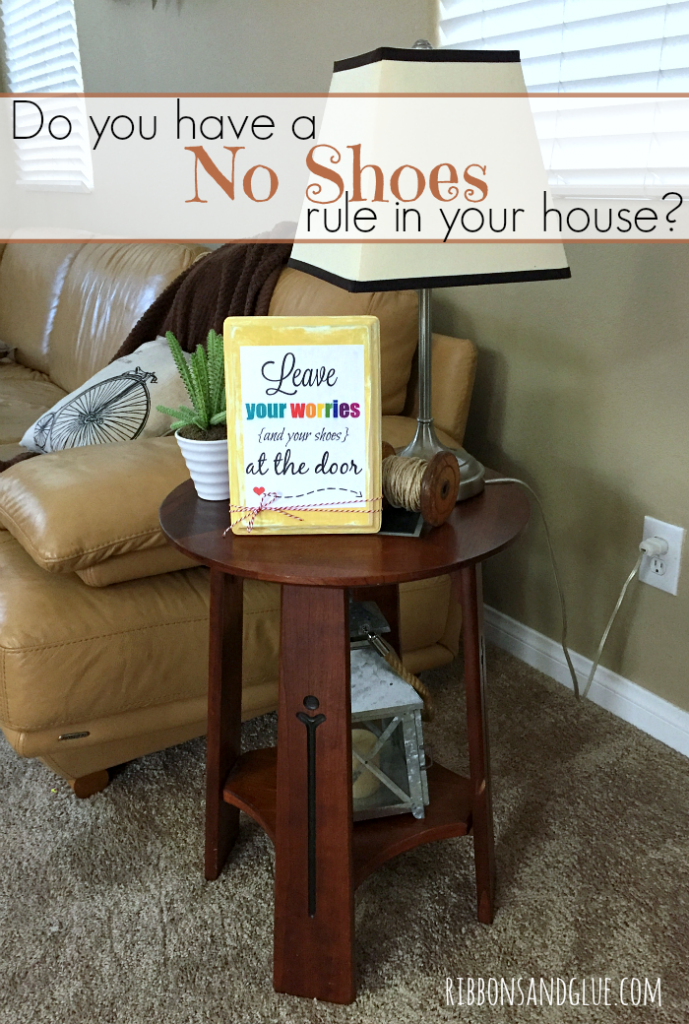Keep your carpets and floors clean by displaying a whimsical No Shoes Printable in your home. 