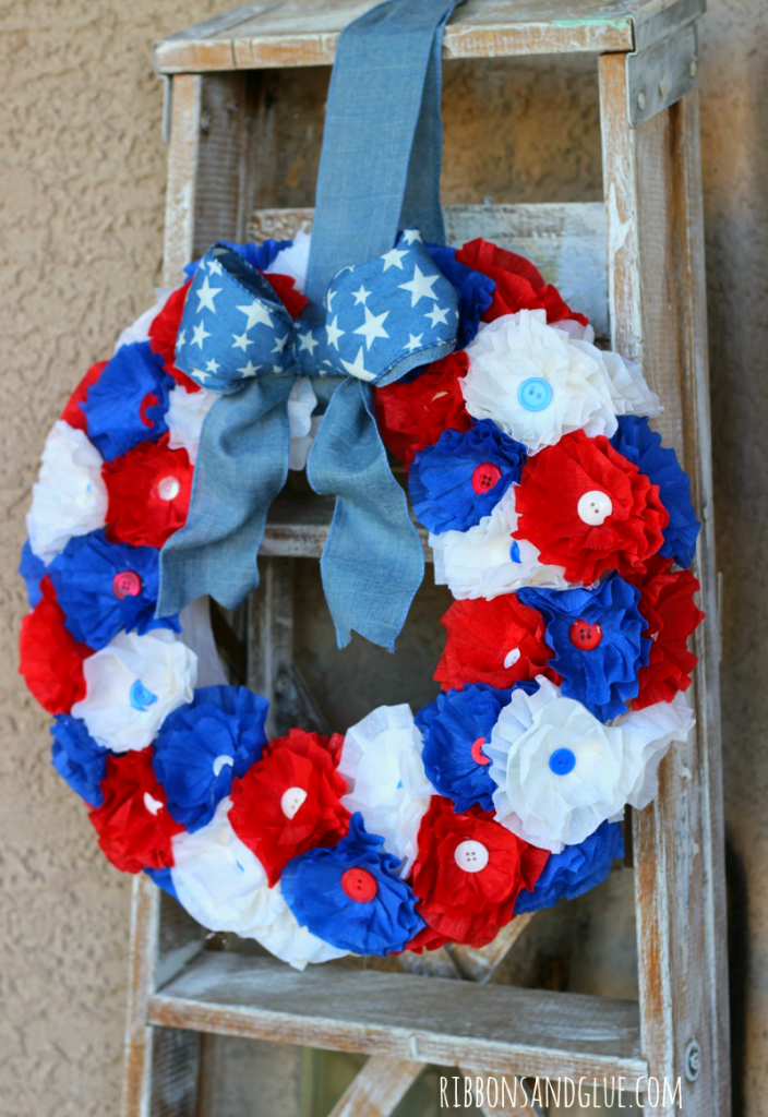 How to make a Crepe Paper Flower Wreath