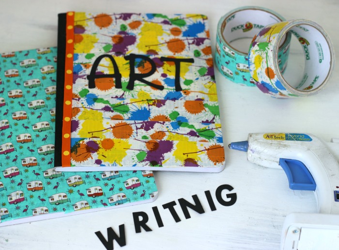 How to make Duck Tape Covered Composition Books 