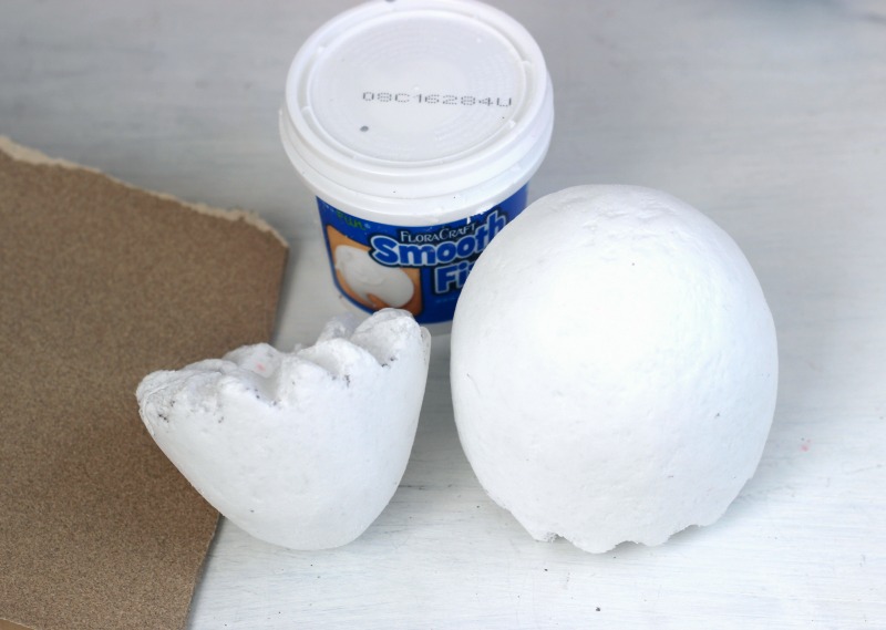 Smooth Finish Sandpaper and Foam Egg