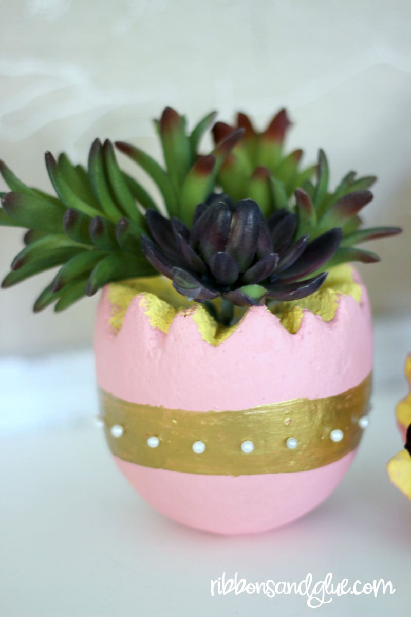Easter Egg Succulent Planter