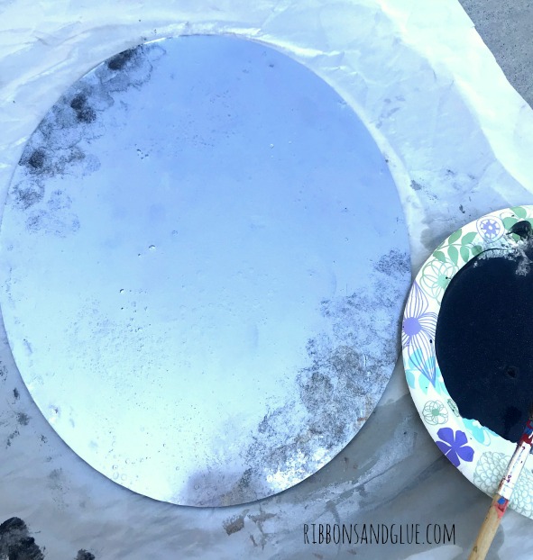 How to age a mirror with paint