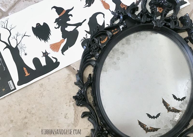 Halloween Window Clings on Spooky Mirror