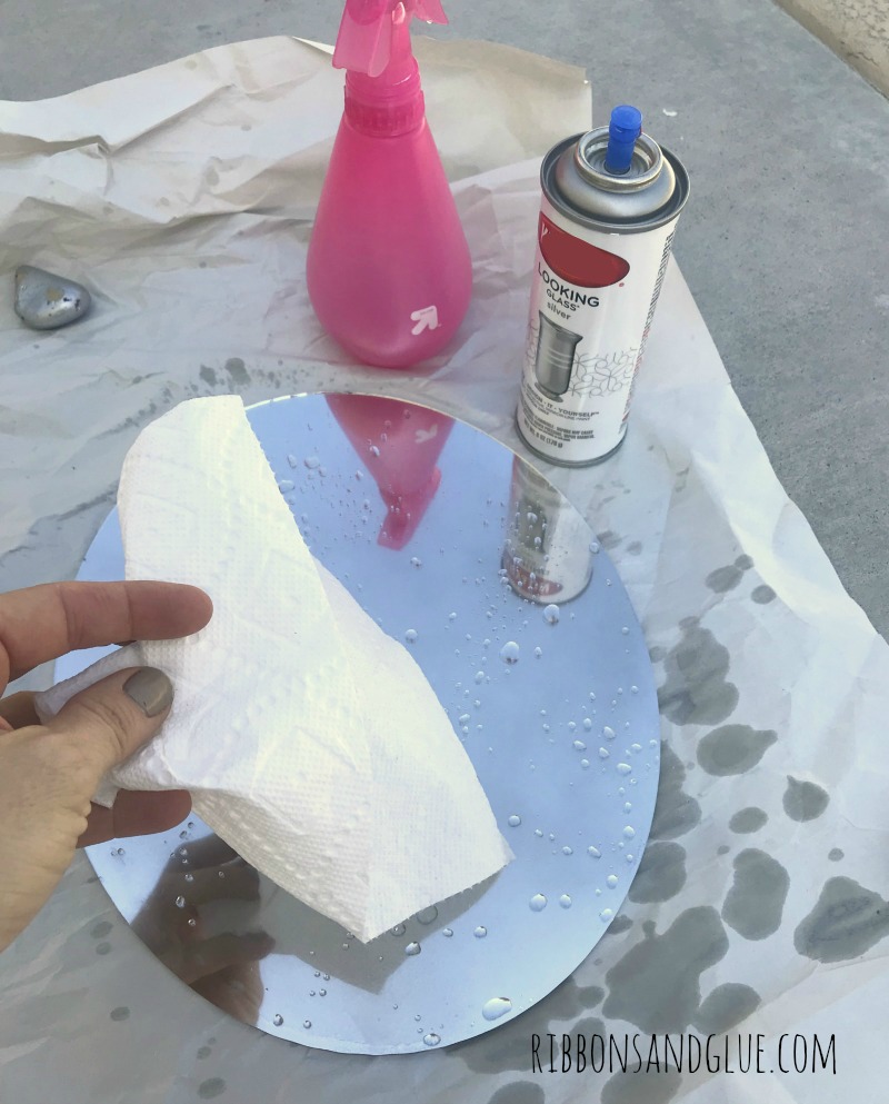How to make a spooky Halloween Mirror with Looking Glass Spray paint